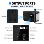 Portable Power Station P86,88.8Wh 3.7 V LiFePo4 Battery,with 120W (150W Peak) AC Outputs, Solar Power Generator for Travel and Camping,estación de energia portatil