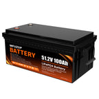 MFUZOP 48V 100Ah Golf Cart LiFePO4 Lithium Battery with Bluetooth Group 8D, 15000+ Deep Cycle Battery, Built-in 100A BMS with Low-Temp Protection Monitor, Perfect for Golf Carts Home Energy Storage
