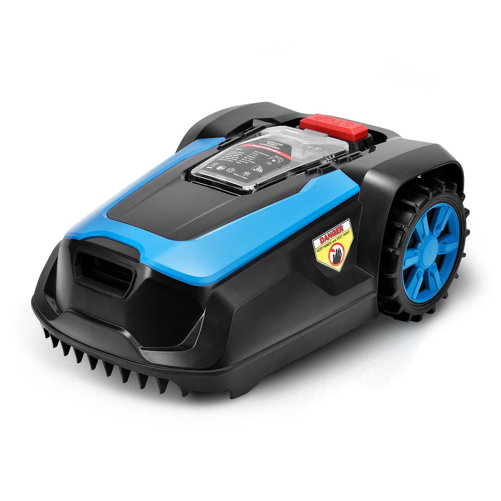 FINE FOX X3 Automatic Robotic Lawn,20V 4.0Ah Battery Powered,Self-Charging,Bluetooth Wi-Fi Connect,Mows Up to 1/4 Acre,10000 Sq.Ft, Main image