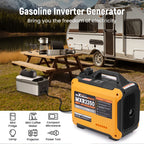 2350W 15kg Portable Gasoline Inverter Generator Eco Quiet For Outdoor Party