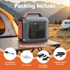 Portable Power Station, 296Wh 80000mAh Lithium Battery with 300W (600W Surge) AC Outlets for Outdoor Camping RV Home,Camping Generator Solar