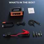 3500A Car Jump Starter Booster Jumper Box Power Bank Battery Charger with 150PSI Air Compressor, 10000mAh Portable Jump Starter