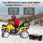 MFUZOP 48V 100Ah Golf Cart LiFePO4 Lithium Battery with Bluetooth Group 8D, 15000+ Deep Cycle Battery, Built-in 100A BMS with Low-Temp Protection Monitor, Perfect for Golf Carts Home Energy Storage