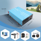 DATOUBOSS miniature inverter, 12V to 120V,  1200W, supports off-grid, grid-connected, and hybrid modes, 50Hz/60Hz, AC 100V-120V adjustable output voltage, MPPT controller, photovoltaic charging current up to 120A, suitable for solar power generation.