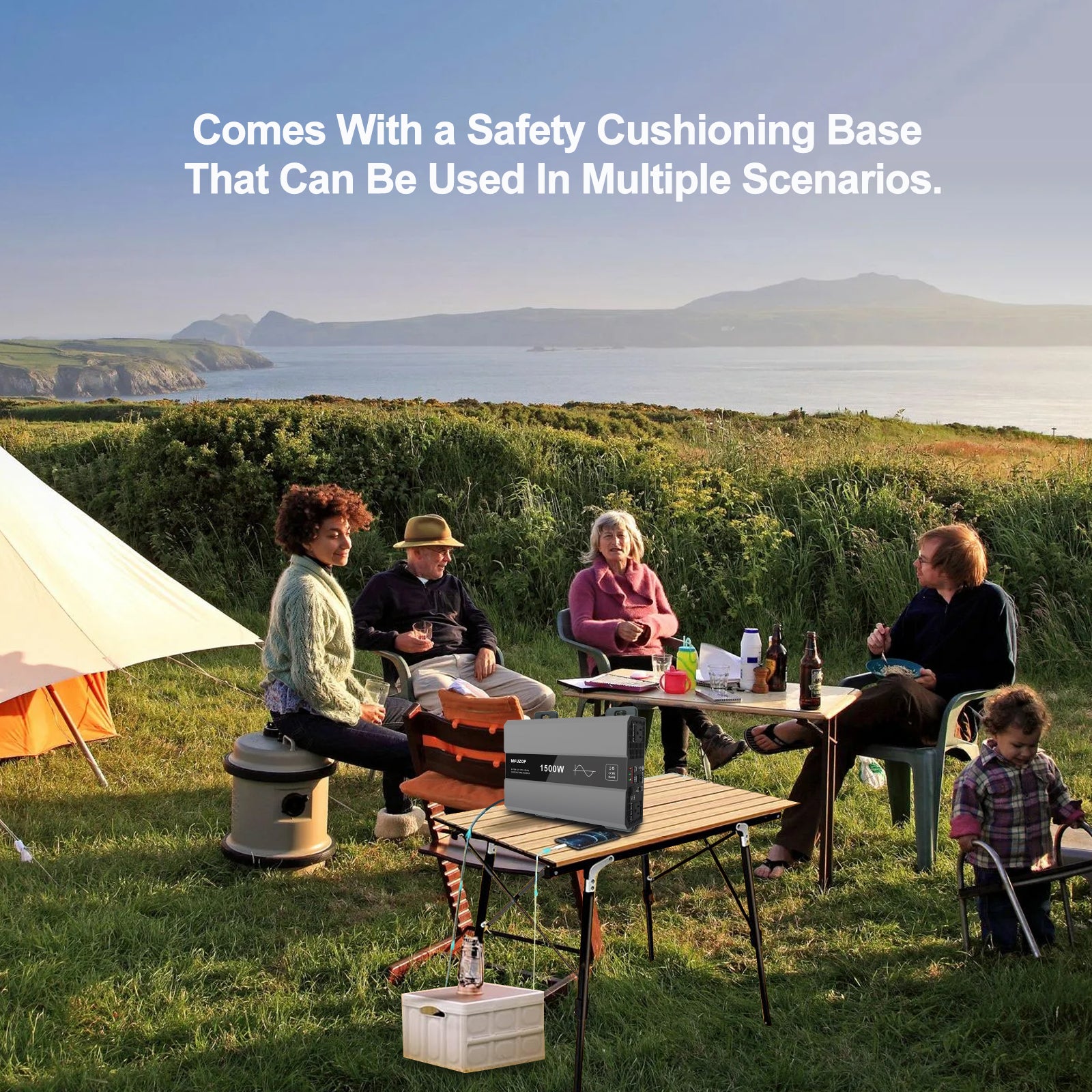 MFUZOP Pure Sine Wave Inverter 1500W Power 12V DC to 110V 120V AC Converter 3000W Peak Power Inverter with Dual AC Outlets USB Port Type-C Remote Control LCD Display for Truck RV Vehicles Solar