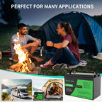 DATOUBOSS 12V 100Ah LiFePO4 Lithium Battery with 100A BMS  Deep Cycle Battery for RV Solar Home System